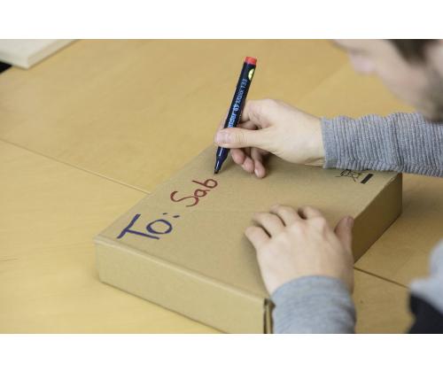 Pysyvä tussi SCHNEIDER 133 punainen leikatulla kärjellä