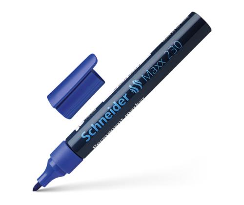 Pysyvä tussi SCHNEIDER Maxx 230 kartiomaisella kärjellä sininen