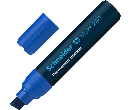 Permanentne marker SCHNEIDER Maxx 280 lõigatud ots 4-12mm sinine