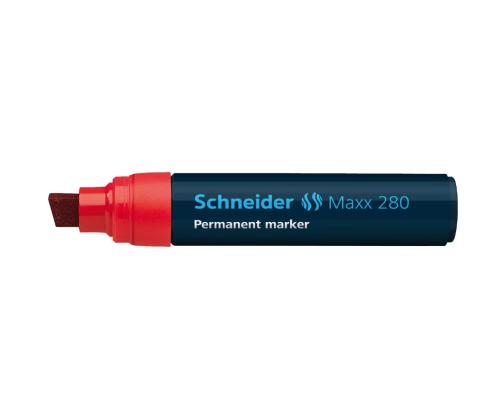 Kestomerkki SCHNEIDER Maxx 280 leikatulla päädyllä 4-12mm punainen