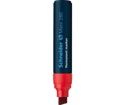 Kestomerkki SCHNEIDER Maxx 280 leikatulla päädyllä 4-12mm punainen