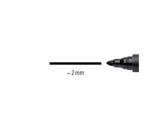 Pysyvä tussi STAEDTLER Lumocolor 352 kartiomaisella kärjellä 2,0 mm musta