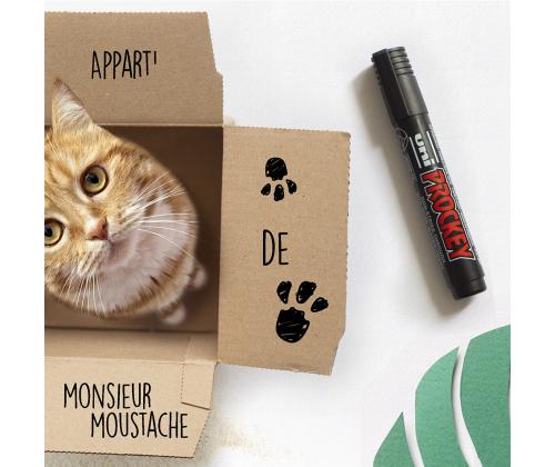 Pysyvä merkki UNI-BALL Prockey PM122 kartiomainen 1,2-1,8 mm musta