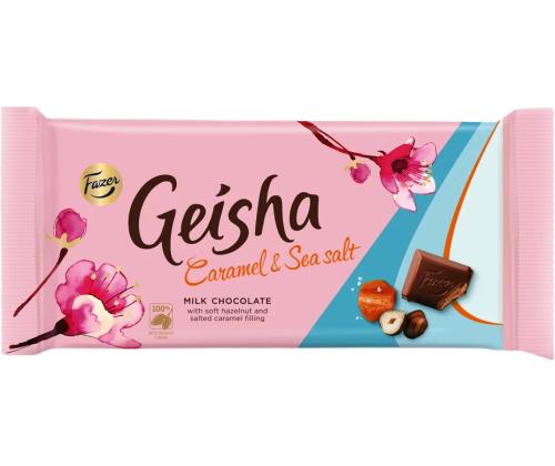 Suklaa GEISHA Caramel & Sea salt 100g