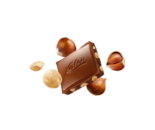 Maitosuklaa KALEV kokonaisilla hasselpähkinöillä 100g