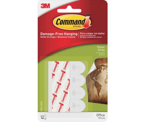 Kuvakiinnityslistat 3M COMMAND 17024 S koko 12 kpl