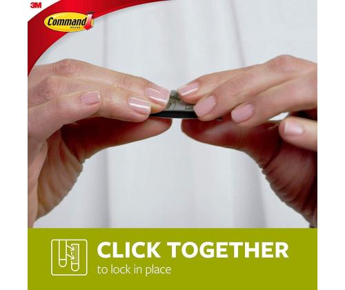Kuvankiinnitysnauhat 3M COMMAND 17206BLK L koko musta, 7,2kg