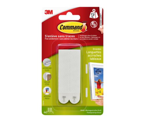 Kuvankiinnitysnauhat 3M COMMAND Dual Lock 17206 valkoinen (7,2kg)