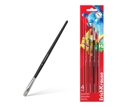 Sivellinsarja ERICH KRAUSE Jolly Friends akvarelli- ja guassimaaleille 4kpl