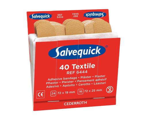 Sarja tekstiililappuja 40 kpl pakkauksessa SALVEQUICK