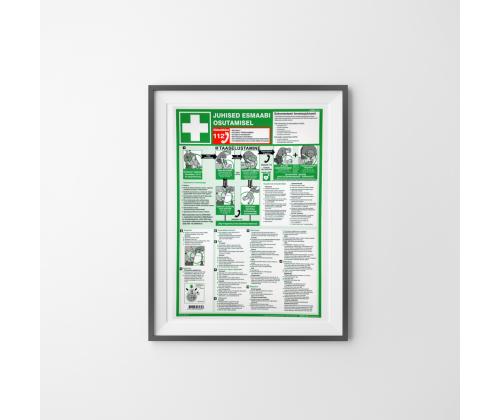 Posteri "Ensiapu" A3 laminoitu (viroksi)