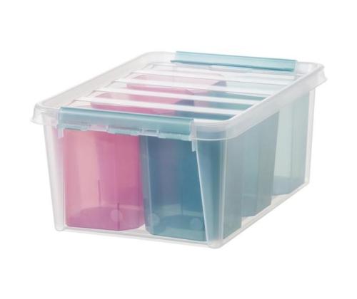 Muovilaatikko kannella SMARTSTORE Classic 18x30x40xm 14L