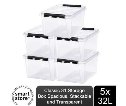 Muovilaatikko kannellinen SMARTSTORE Classic 32L 26x39x50cm