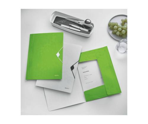Muovinen kansi A4 kumilla LEITZ WOW vihreä