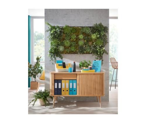 Muovinen kansi A4 kumilla lisätaskulla LEITZ Cozy keltainen