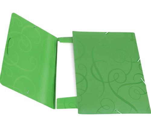 Muovinen kansio kumilla FORPUS Barocco A4 limenvihreä