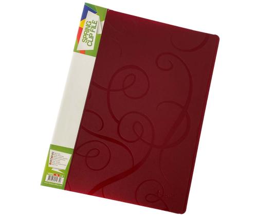 Muovinen kansio kumilla FORPUS Barocco A4 punainen