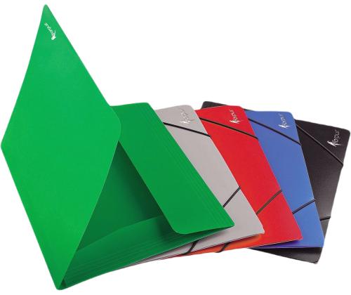 Muovinen kansio kumilla FORPUS Barocco A4 punainen