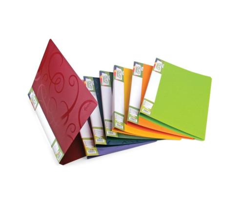 Plastmapp kummiga FORPUS Barocco A4 sidrunikollane