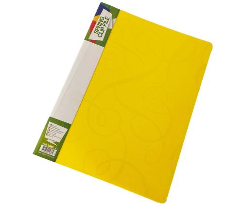 Plastmapp kummiga FORPUS Barocco A4 sidrunikollane