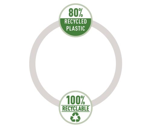 Muovimappi Leitz Recycle CO2 neutral vihreä