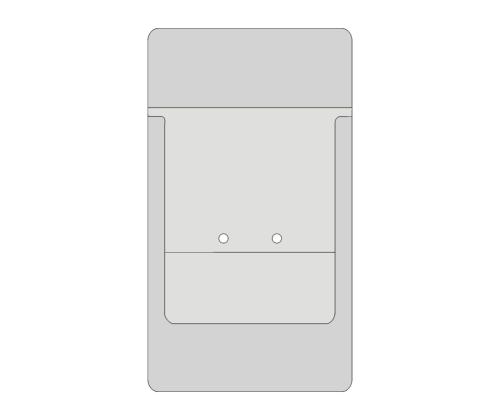 Kynätasku 90x160mm valkoinen PVC