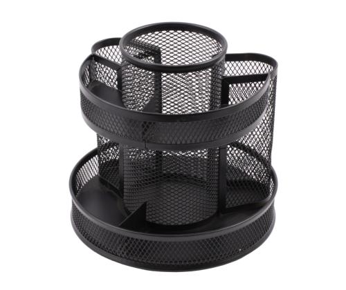 Kynäteline metallinen musta pyöreä Grand