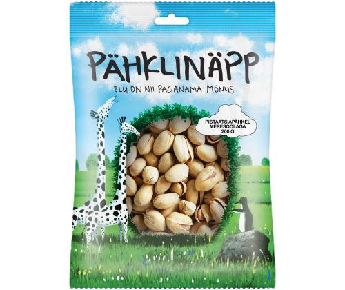 Pistaasipähkinät merisuolalla PAHKLINÄPP 500g