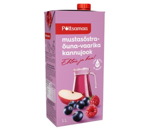 PÞLTSAMAA Kannujuoma mustaherukka/omena/vadelma 1l