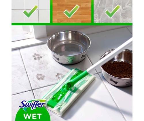 Lattianpuhdistusliinat mopilla SWIFFER kosteat sitruunan tuoksuiset 10 kpl pakkauksessa