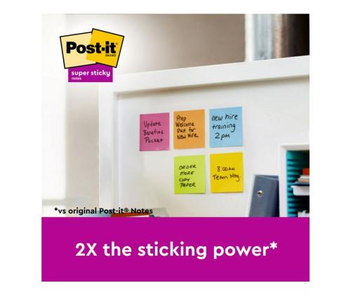 Viestilappu 76x76 Post-it 654EN 6kpl/pkt