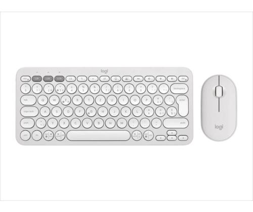 Logitech Pebble 2 Combo, USA, valkoinen - Langaton näppäimistö ja hiiri
