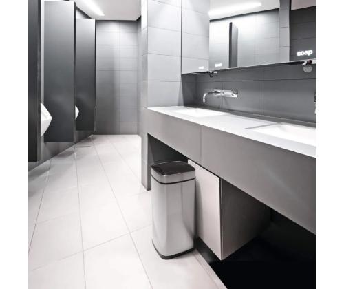 Roskakori 21L kannellinen DURABLE No-Touch harmaa