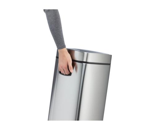 Roskakori 21L kannellinen DURABLE No-Touch harmaa