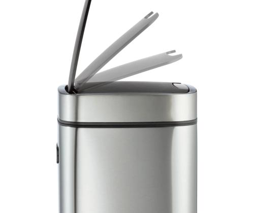 Roskakori 21L kannellinen DURABLE No-Touch harmaa