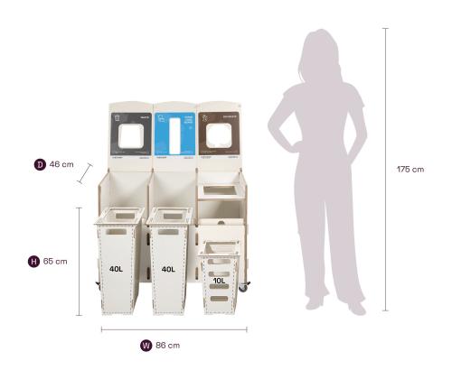 Roskien lajitteluasema SORTAIDER Container B3