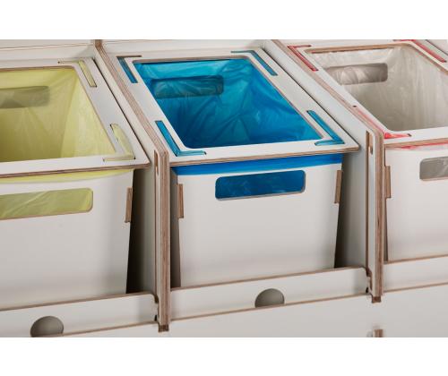 Jäteastia 4x40L & 1x10L lajitteluasema SORTAIDER Container B5