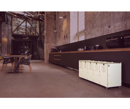 Jäteastia 4x40L & 1x10L lajitteluasema SORTAIDER Container B5