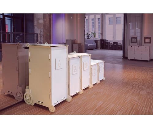 Roskakori 50L lajitteluasema SORTAIDER Moduulit W50