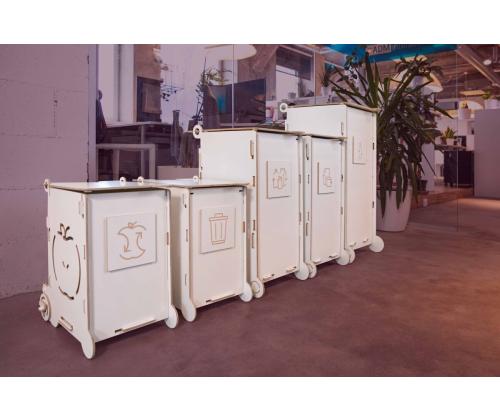 Roskakori 50L lajitteluasema SORTAIDER Moduulit W50