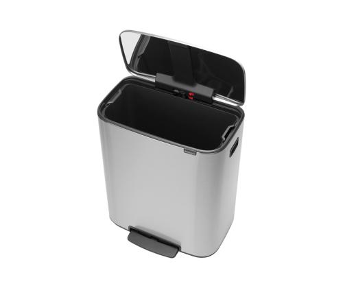Roskakori 60L polkimella BRABANTIA Bo ruostumatonta