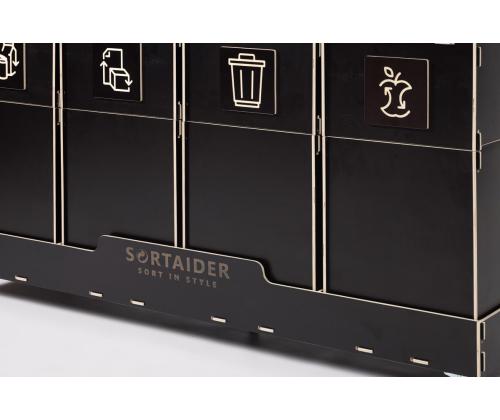 Jäteastia 60L x 4 lajitteluasema SORTER 60B4