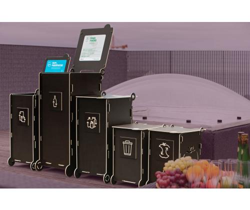 Jäteastia 90L lajitteluasema SORTAIDER Moduulit B90