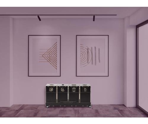 Jäteastia 90L x 5 lajitteluasema SORTER 90B4