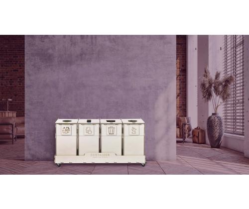 Jäteastia 90L x 5 lajitteluasema SORTER 90W4