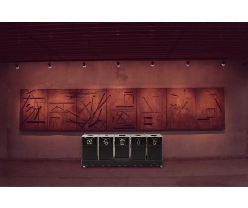 Jäteastia 90L x 5 lajitteluasema SORTER 90B5