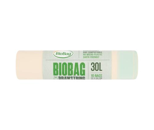 Biohajoava kompostoituva roskapussi BIOBAG 30L 10kpl ja johto