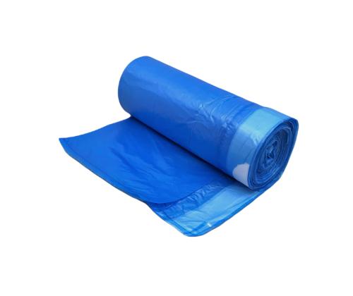 Roskapussi naruilla 35L (510x530mm) LDPE 13mic 30kpl/rulla sininen