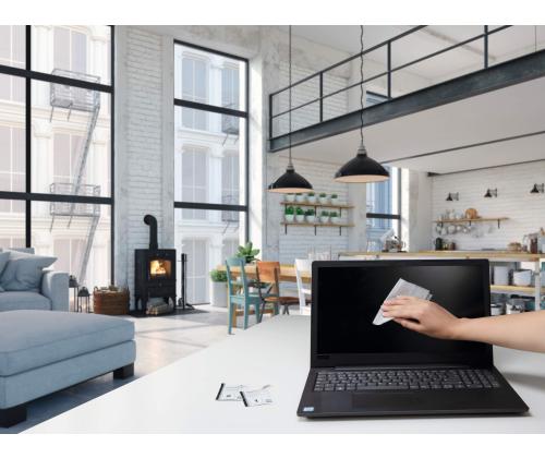 Näytön puhdistusliinat kostutettu DURABLE Screenclean Duo märkä+kuiva 10 kpl pakkauksessa