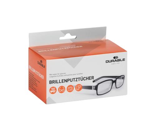 Lasien puhdistusliinat kostutetut 100 kpl